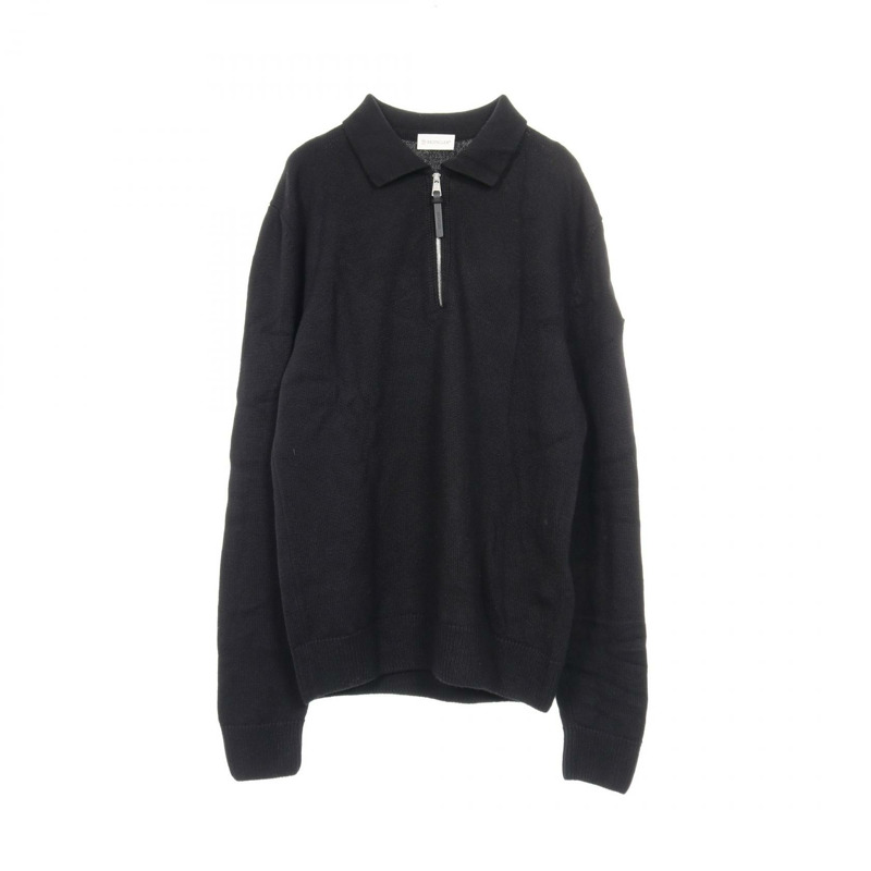 MONCLER 針織套衫 9A00001 羊毛黑色 M 碼二手男款-0