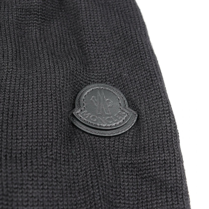 MONCLER 針織套衫 9A00001 羊毛黑色 M 碼二手男款-4