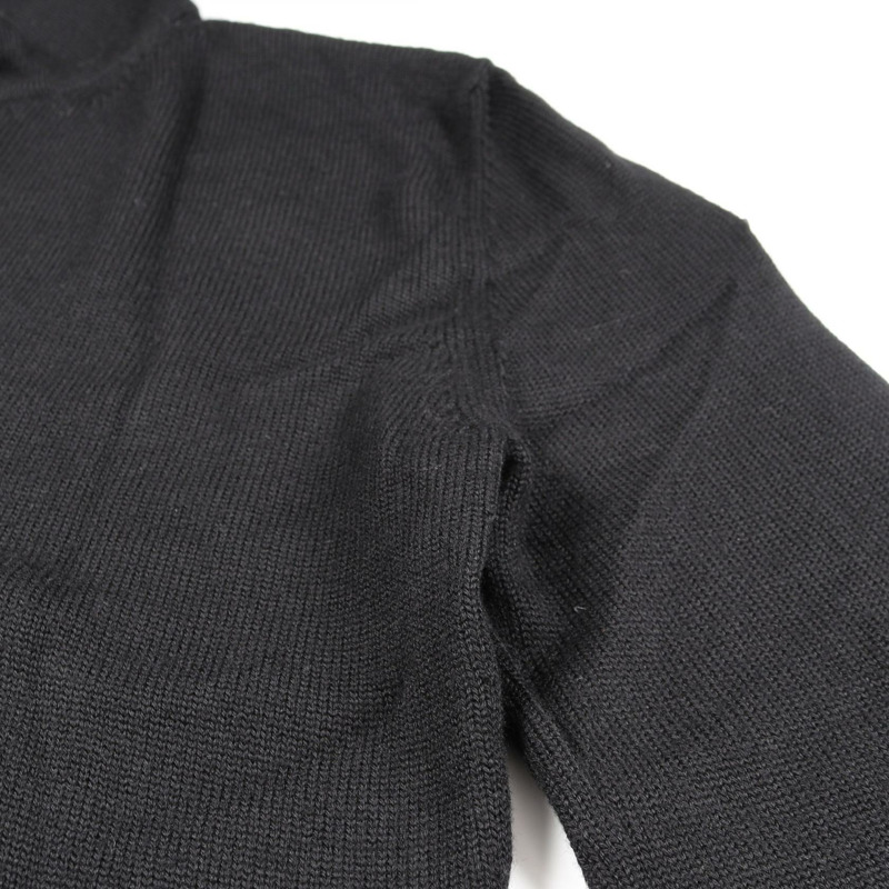 MONCLER 針織套衫 9A00001 羊毛黑色 M 碼二手男款-6