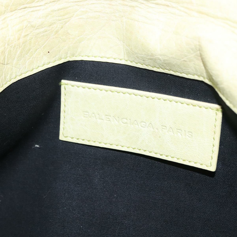 【日本直送】BALENCIAGA 巨型信封包 皮革 銀色 淺綠色 186182 正品 bs29813-16