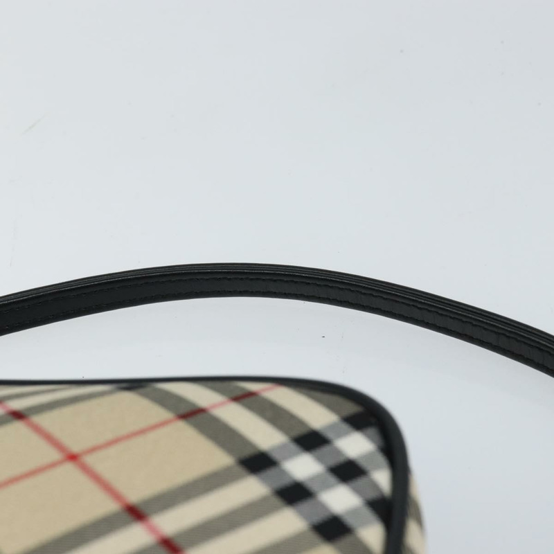 【日本直送】BURBERRY Nova Check Blue Label 手提包 尼龍 米色 黑色 正品 ep11057-7