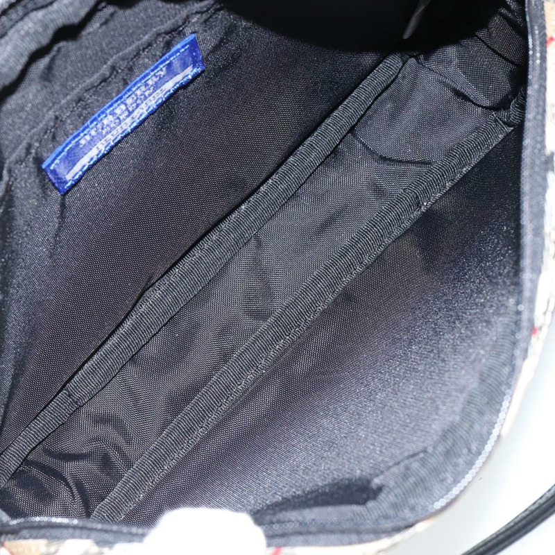 【日本直送】BURBERRY Nova Check Blue Label 手提包 尼龍 米色 黑色 正品 ep11057-10