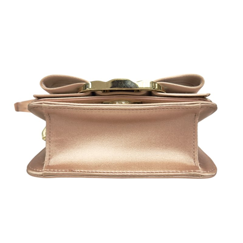 FERRAGAMO 滿鑽 鏈條 斜背包-13