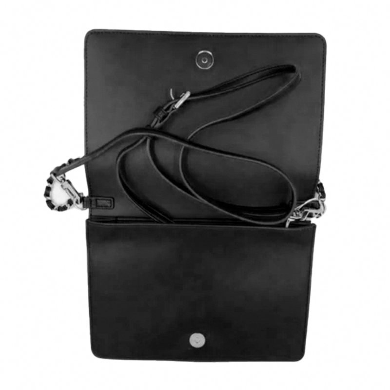 【TORY BURCH】格菱紋皮革翻蓋斜背包-3