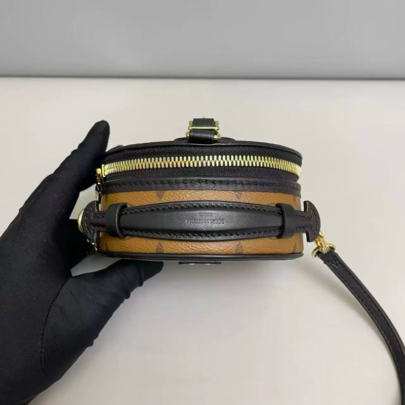 新款芯片款！Louis Vuitton 焦糖色圓餅包 迷你款 mini-3