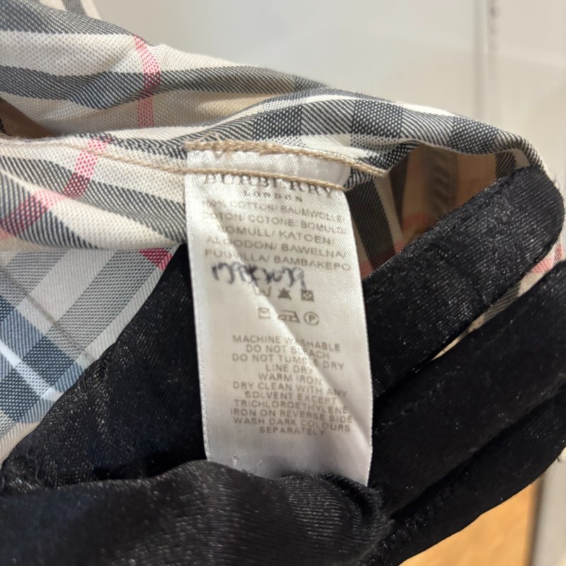 【美收精品】Burberry茶色格紋短袖襯衫 4-226-3