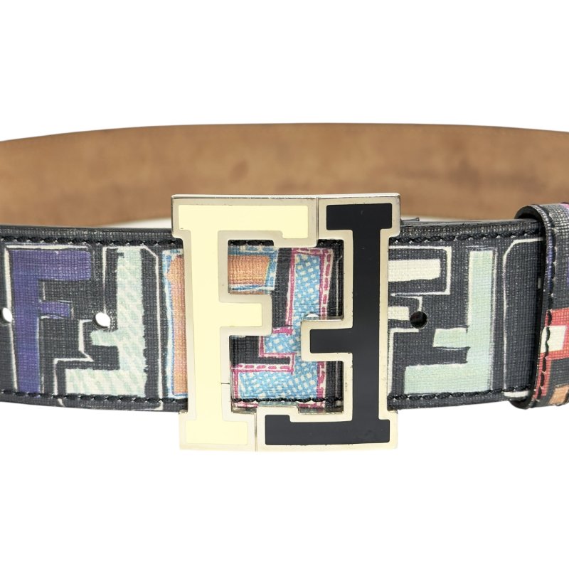 FENDI FF 黑彩 腰帶 43mm-1