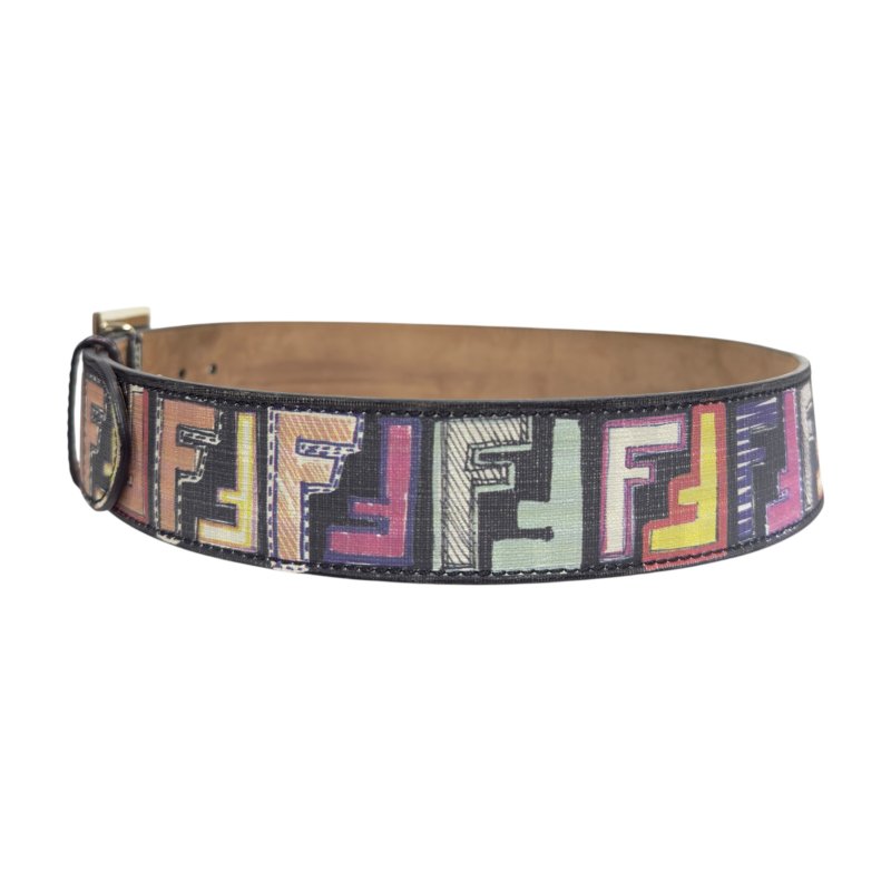 FENDI FF 黑彩 腰帶 43mm-5