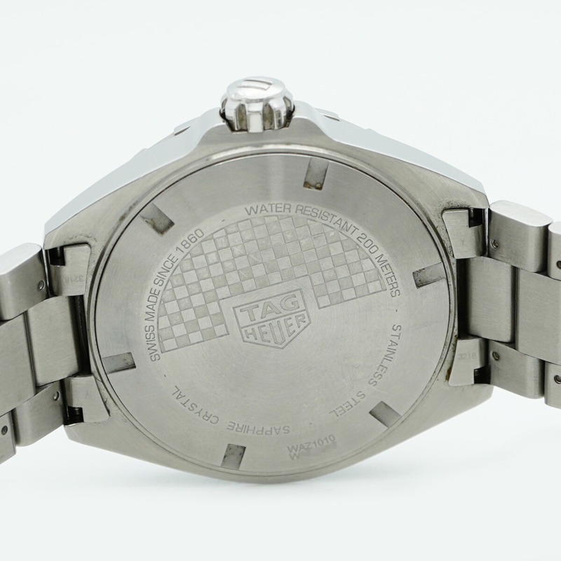 泰格豪雅 Formula 1 WAZ1010 藍色錶盤男士手錶-5