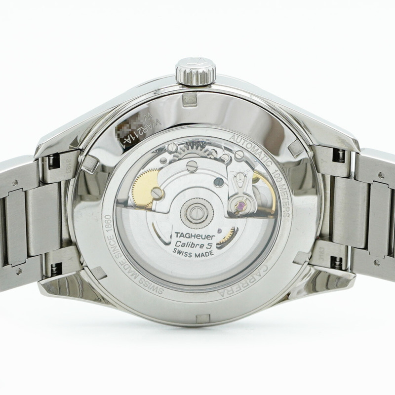 泰格豪雅卡萊拉系列 WAR211A-1 黑色錶盤男士手錶-5