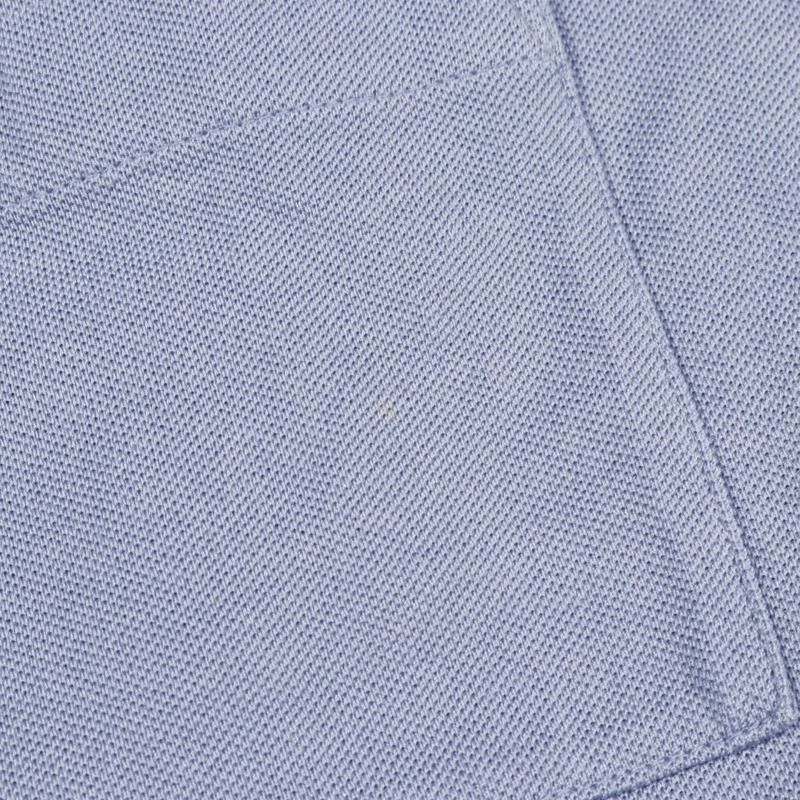 HERMES H 刺繡口袋 T 卹上衣棉藍色二手男款尺寸 M-4