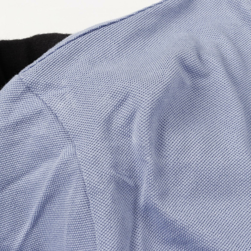 HERMES H 刺繡口袋 T 卹上衣棉藍色二手男款尺寸 M-6