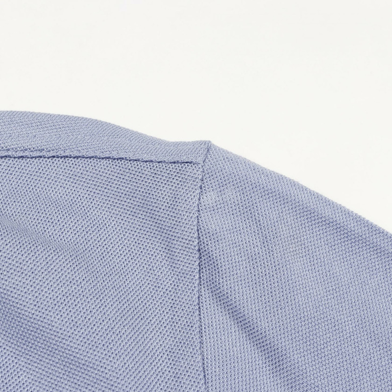 HERMES H 刺繡口袋 T 卹上衣棉藍色二手男款尺寸 M-7