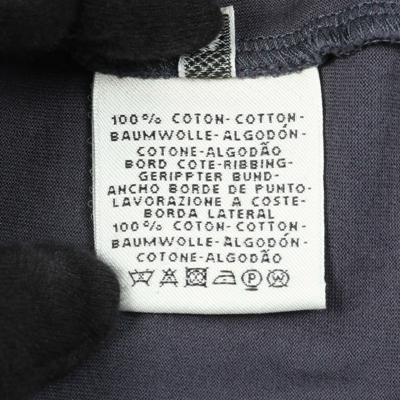 愛馬仕 (HERMES) 女士短袖棉質T卹，海軍藍，二手，#34-3