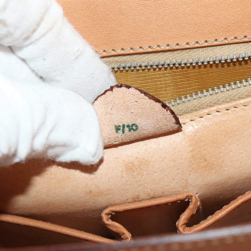 【日本直送】CELINE Macadam帆布手提包 PVC皮革 2way Brown Gold Auth am9343V-11