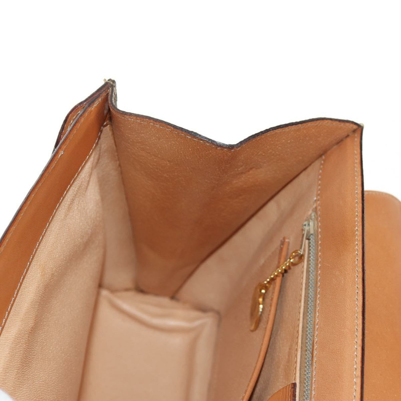 【日本直送】CELINE Macadam帆布手提包 PVC皮革 2way Brown Gold Auth am9343V-20