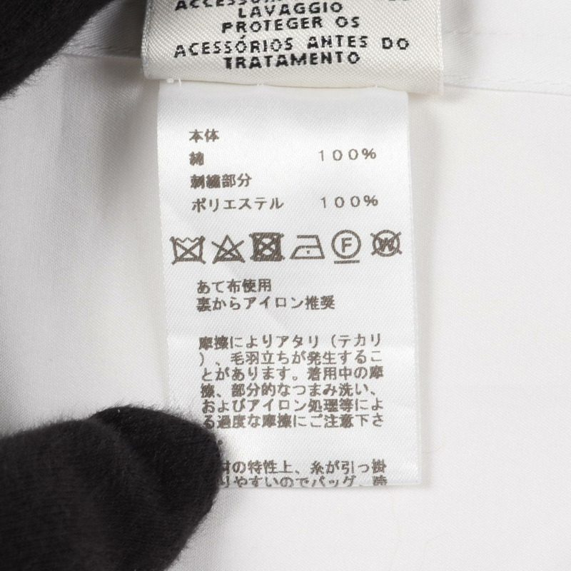 HERMES 女襯衫上衣 棉質 白色 二手 #38-3