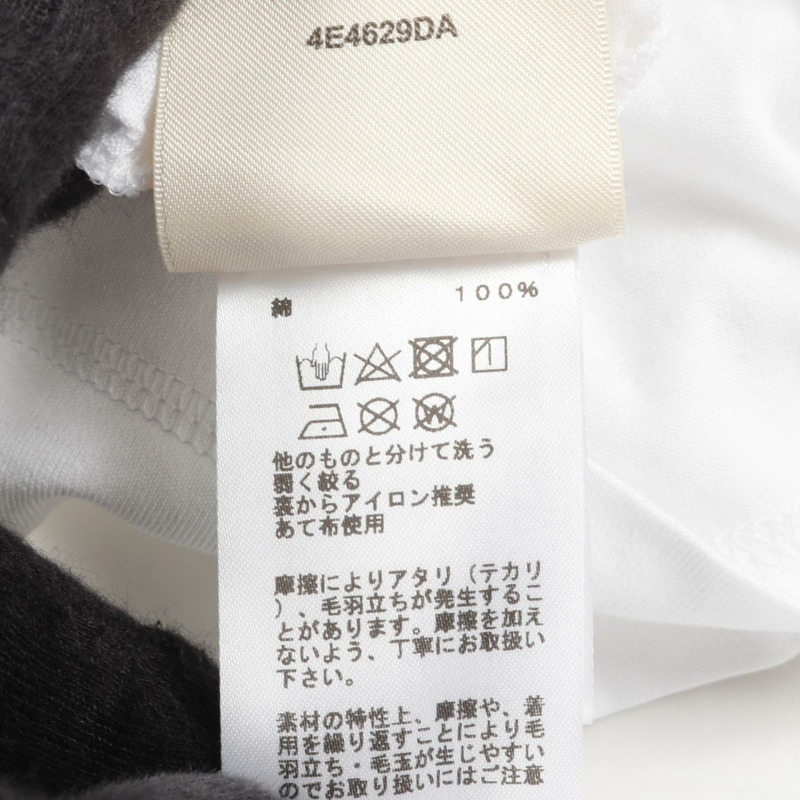 愛馬仕 Cartouche della Cavalleria T恤衫 純棉 白色 棕色 女款 #34-3