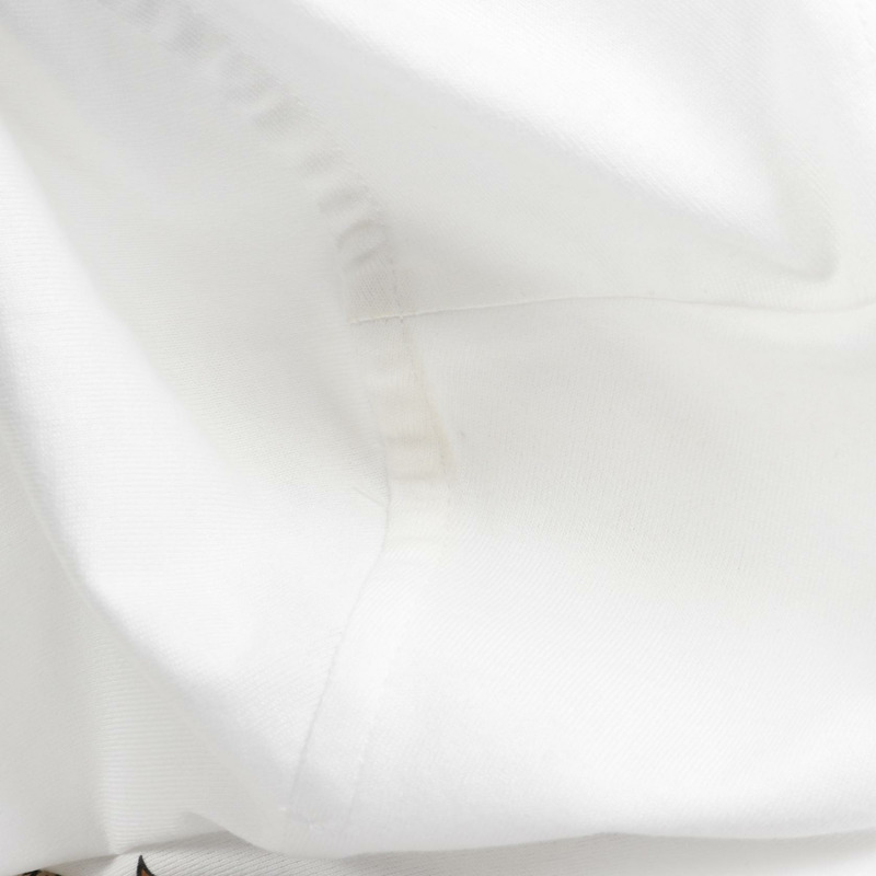 愛馬仕 Cartouche della Cavalleria T恤衫 純棉 白色 棕色 女款 #34-5