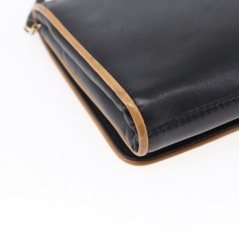 【日本直送】CELINE 黑色金色皮革肩背包 正品 ep11037-15