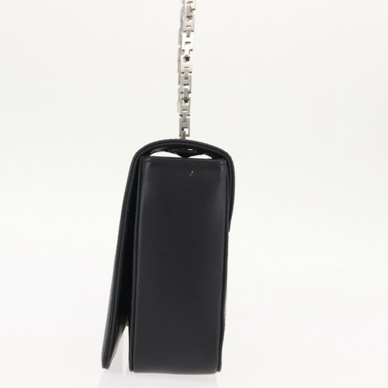 【日本直送】BALLY 鏈條單肩包 皮革 黑色 正品 BA6843-2