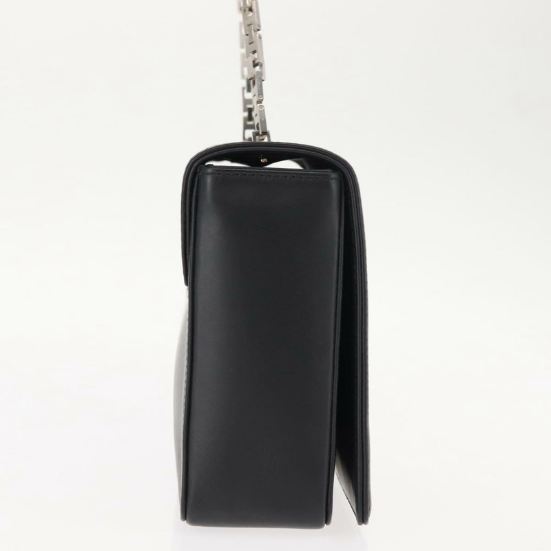 【日本直送】BALLY 鏈條單肩包 皮革 黑色 正品 BA6843-3