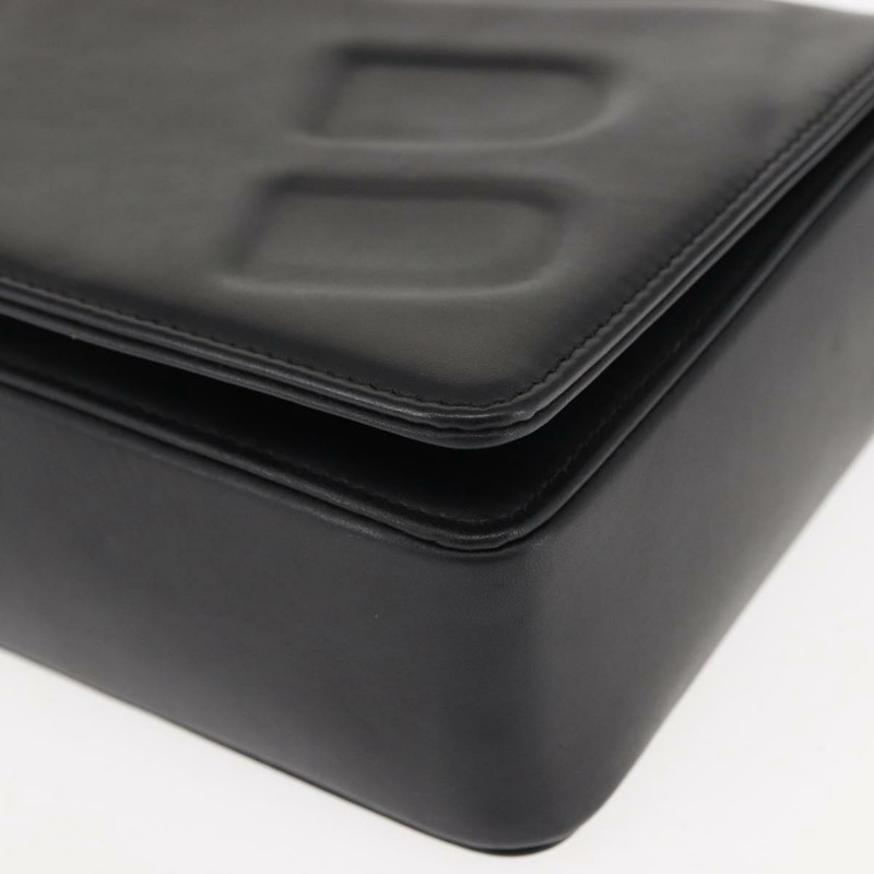 【日本直送】BALLY 鏈條單肩包 皮革 黑色 正品 BA6843-13