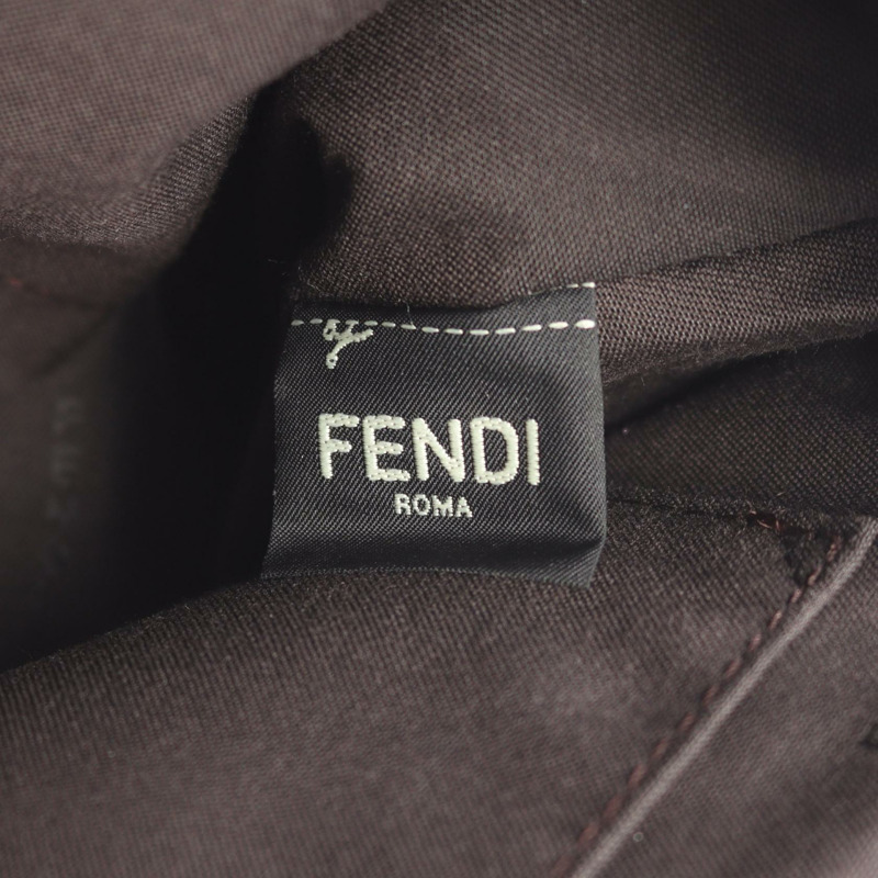 FENDI BY THE WAY 中型單肩手提包 8BL124 帆布皮革 米色 卡其色 二手-3