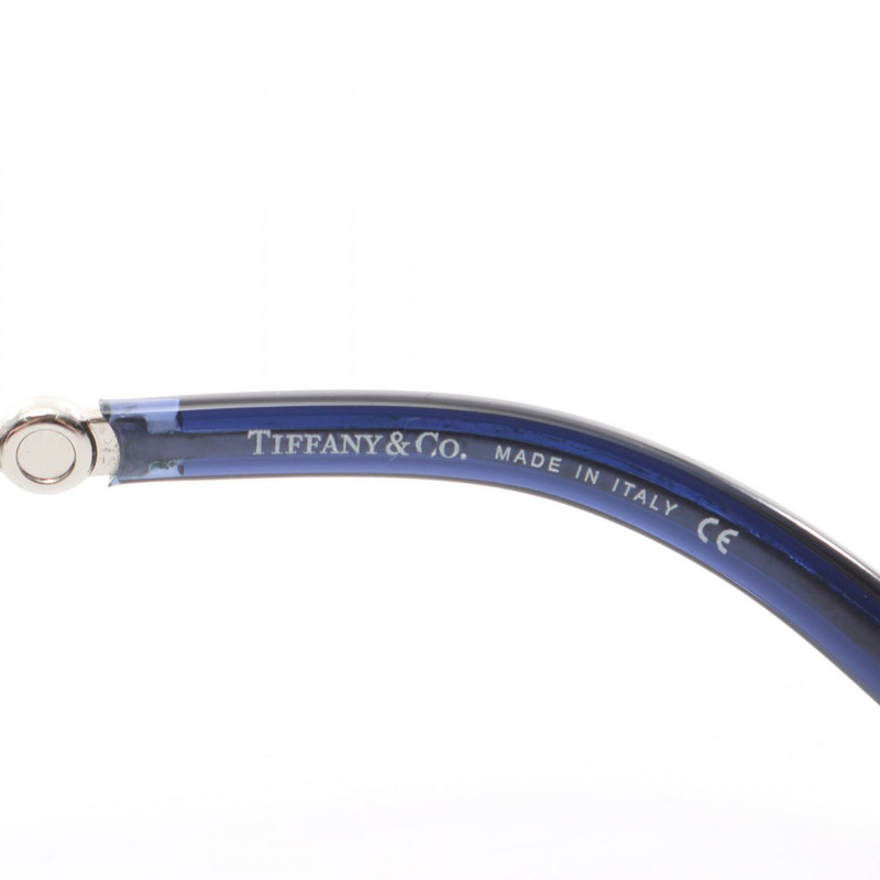 蒂芬妮&CO 女士太陽眼鏡，金屬鑲鑽，黑色、銀色、海軍藍，二手女款-3