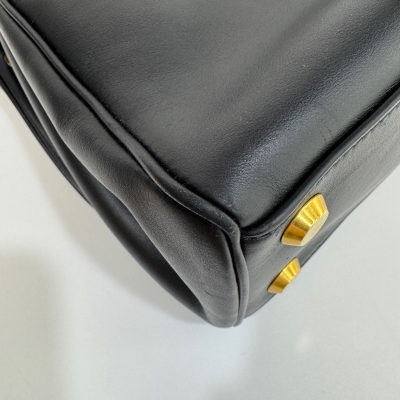巴黎世家黑金小牛皮小號Rodeo手提斜背包-20