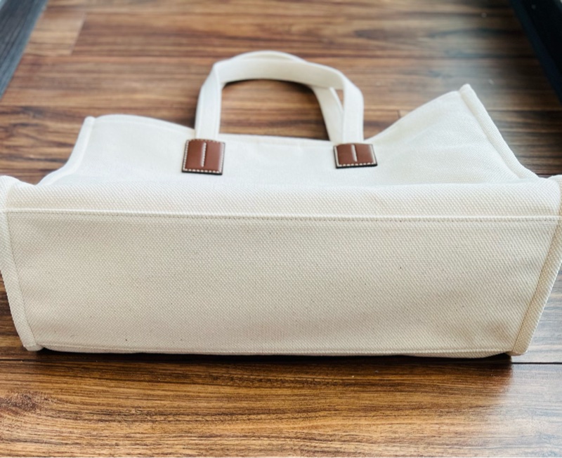 2025 小改款Bally米白帆布橫式托特包-8
