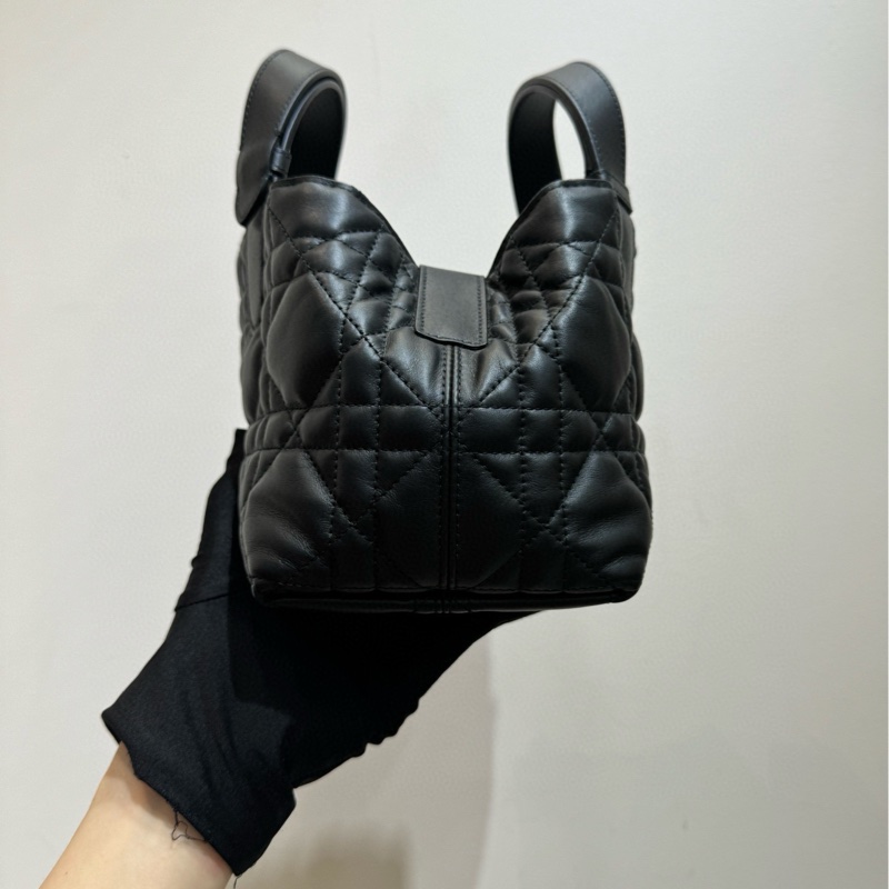【全❤️】DIOR 黑金Toujours小號牛皮手提單肩托特包-4