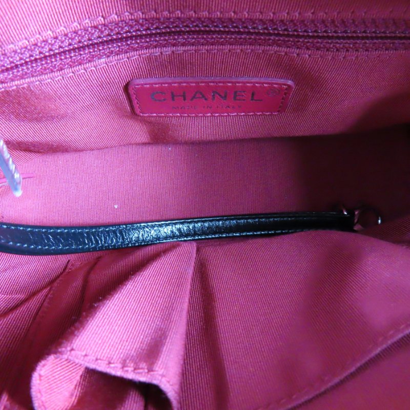 【巴黎站二手名牌專賣店】＊現貨＊CHANEL香奈兒真品＊GABRIELLE黑色牛皮雙色金鍊流浪包斜背包 肩背包(小)-3
