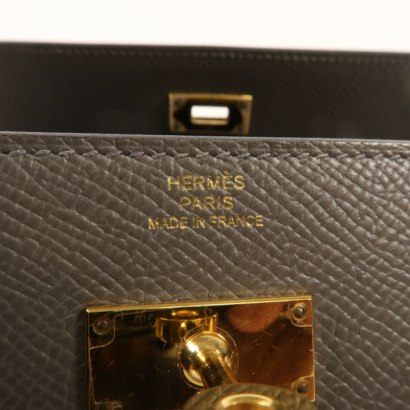 HERMES Epsom皮革Kelly To Go金扣肩背袋-10