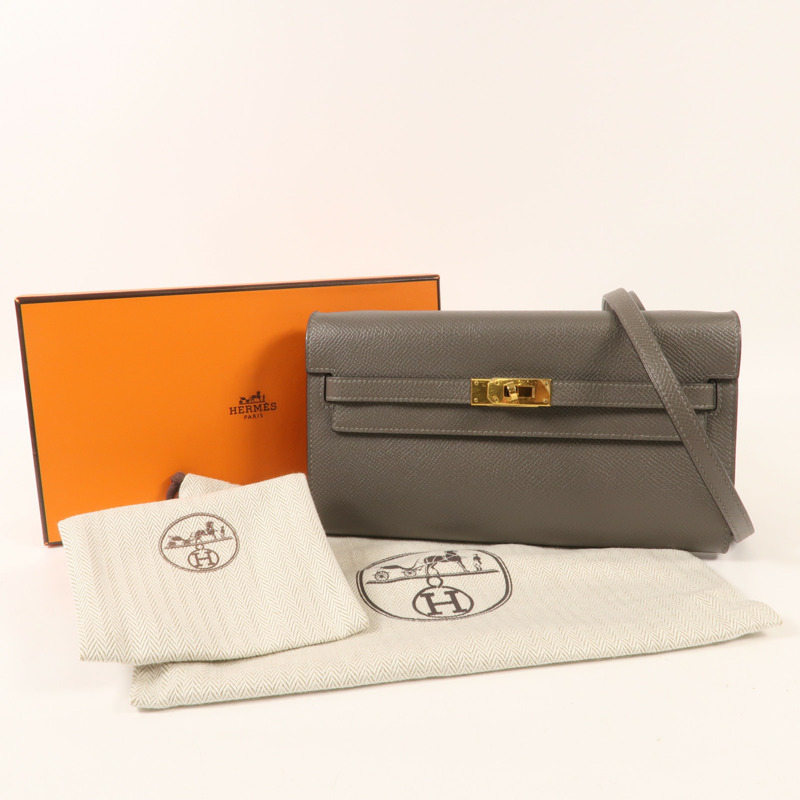 HERMES Epsom皮革Kelly To Go金扣肩背袋-13