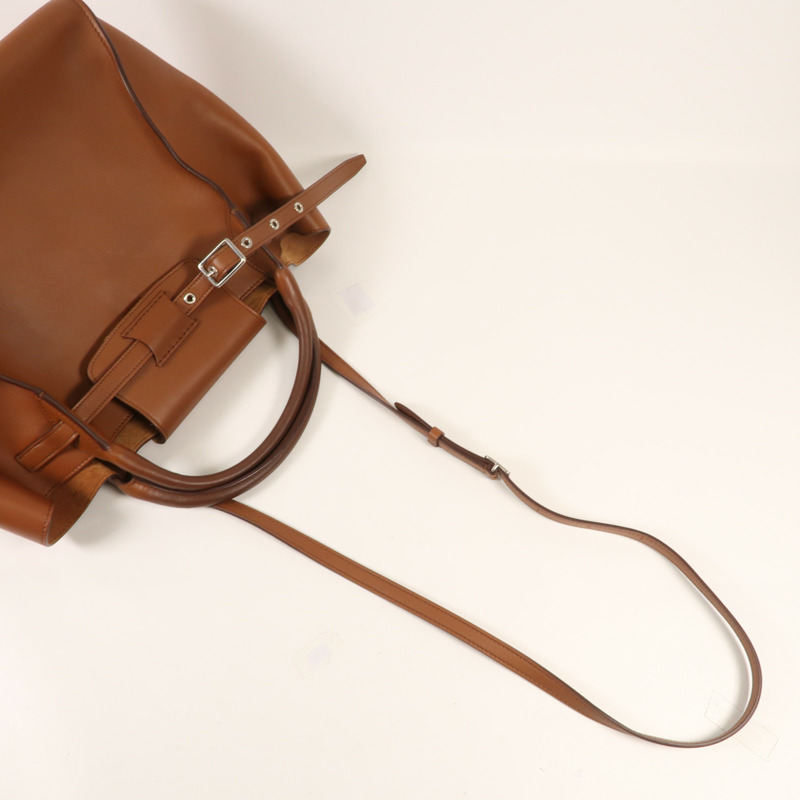 CELINE 牛皮皮革Big Bag銀扣手挽肩背兩用袋-4