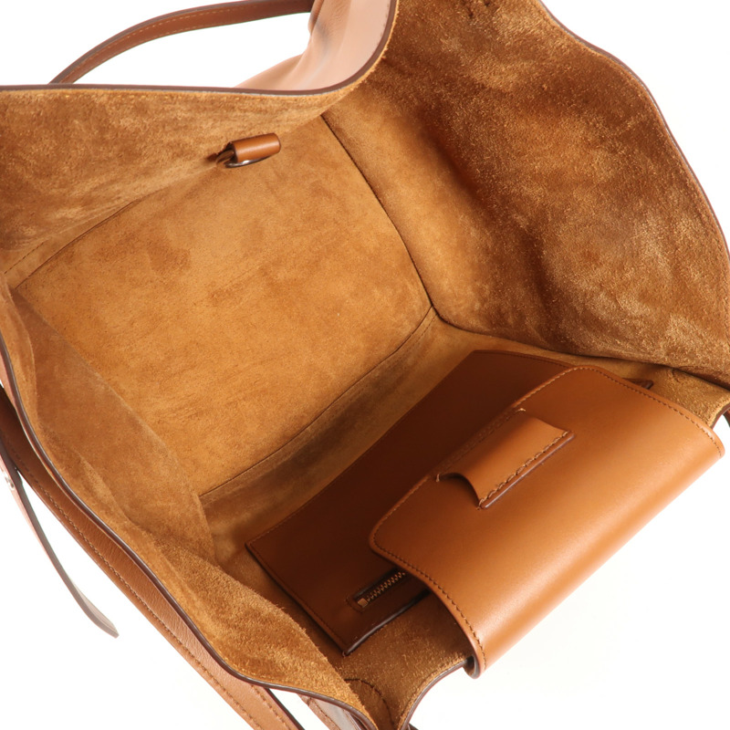 CELINE 牛皮皮革Big Bag銀扣手挽肩背兩用袋-11