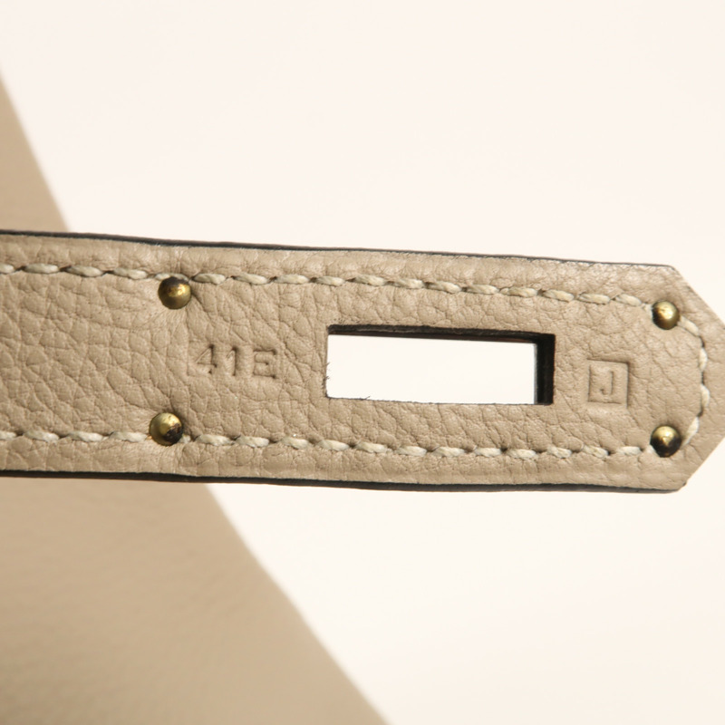 HERMES Clemence皮革Birkin 35銀扣手挽袋Trench-6