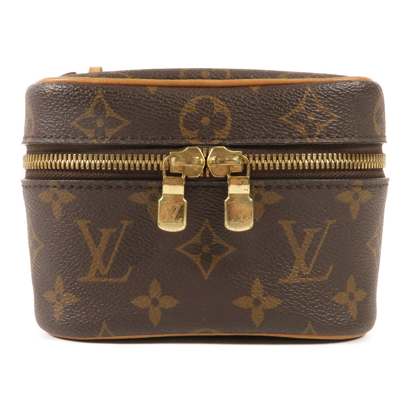 LOUIS VUITTON Monogram Nice Nano金扣化妝袋-0