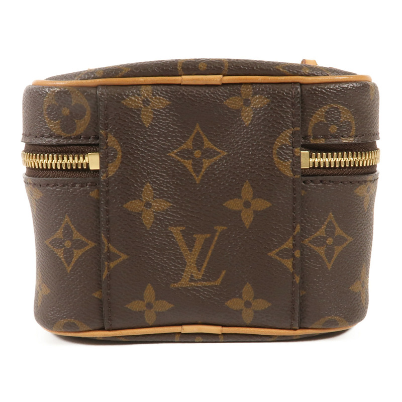 LOUIS VUITTON Monogram Nice Nano金扣化妝袋-1