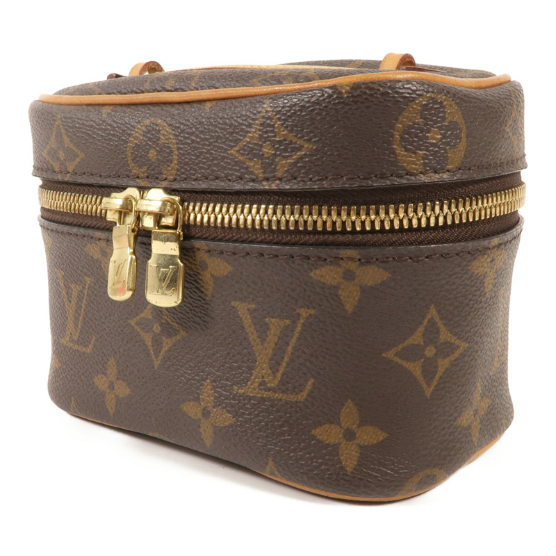 LOUIS VUITTON Monogram Nice Nano金扣化妝袋-2