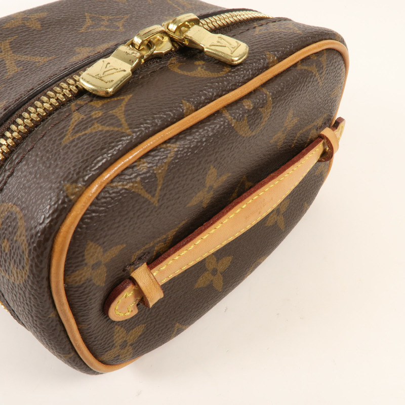 LOUIS VUITTON Monogram Nice Nano金扣化妝袋-4