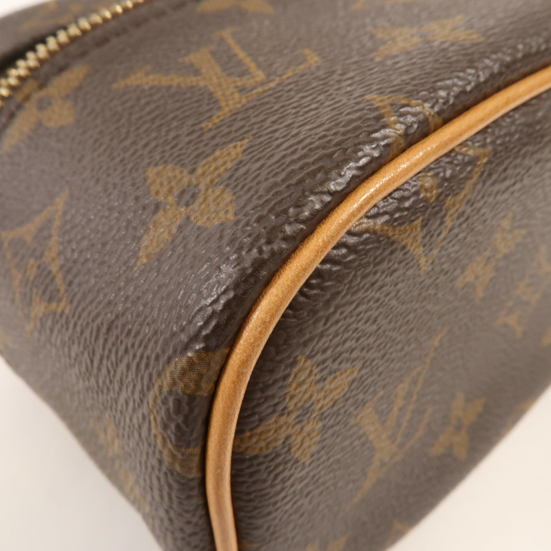 LOUIS VUITTON Monogram Nice Nano金扣化妝袋-5