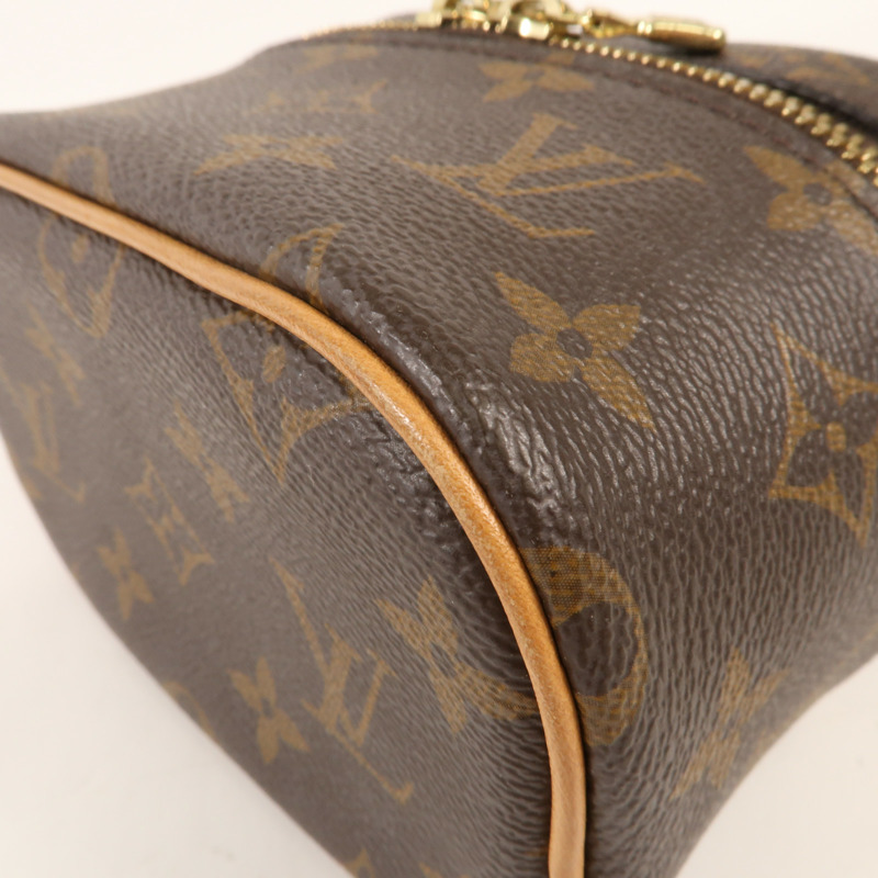 LOUIS VUITTON Monogram Nice Nano金扣化妝袋-6
