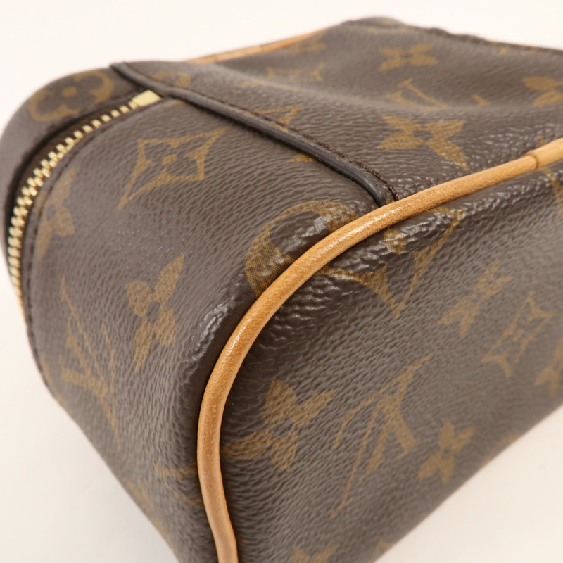 LOUIS VUITTON Monogram Nice Nano金扣化妝袋-7