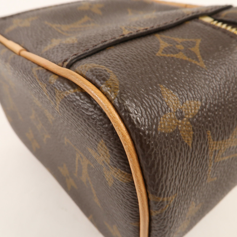 LOUIS VUITTON Monogram Nice Nano金扣化妝袋-8
