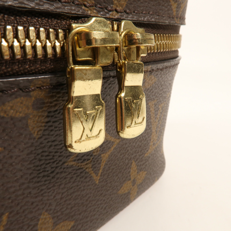 LOUIS VUITTON Monogram Nice Nano金扣化妝袋-9
