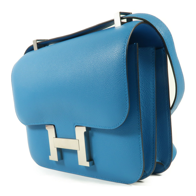 HERMES  Evercolor皮革Constance 24銀扣肩背袋-2