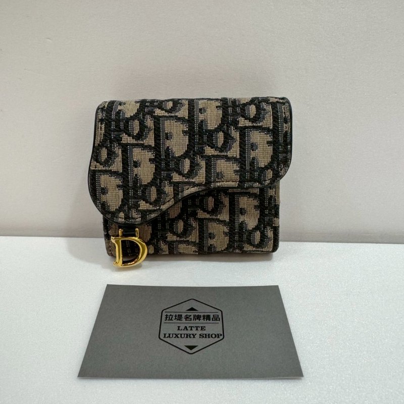 DIOR 短夾/皮夾 7成新-0