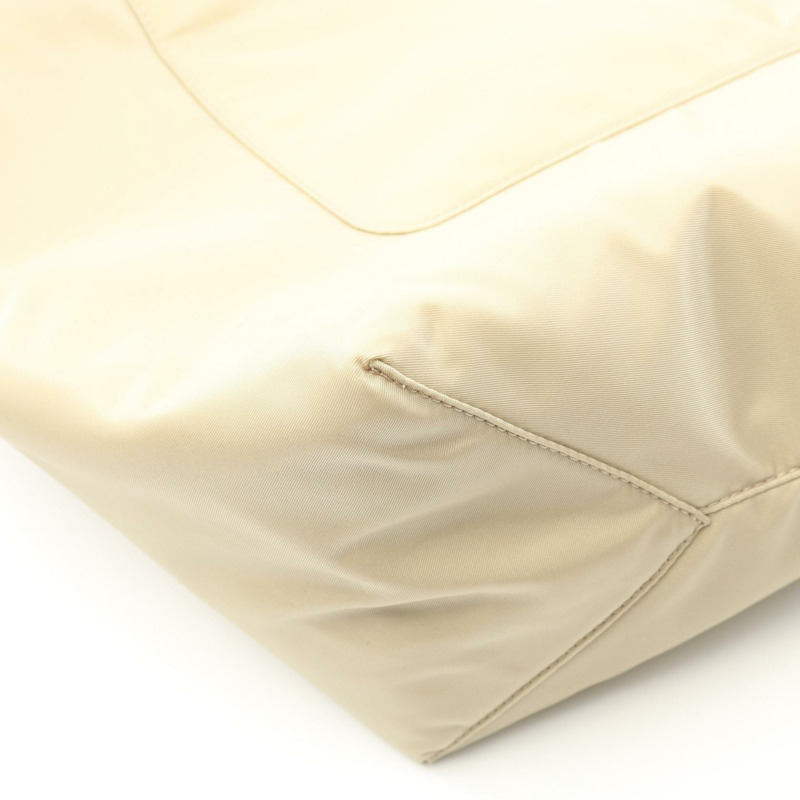 PRADA 復刻版 1978 Tessuto + Saffiano 手提包 尼龍皮革 米色 全新-4